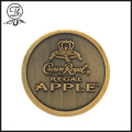 Prêmio de metal moeda coroa real Apple coleção