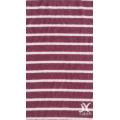 Wine White Stripe Jersey Knit