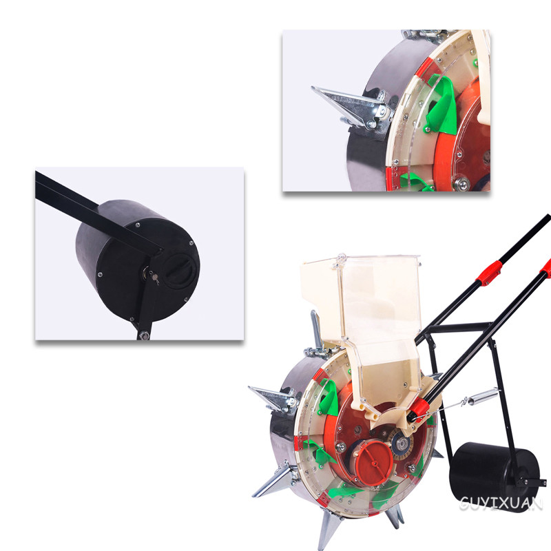 Multi-function hand-push seeder, soybean peanut corn planter