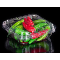 Plastic clamshell box for fresh fruit