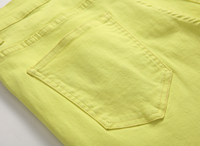 Mens Yellow Denim Jeans