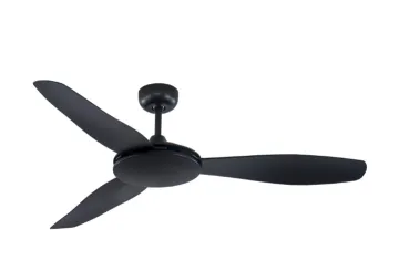 DC Motor Ceiling Fan black