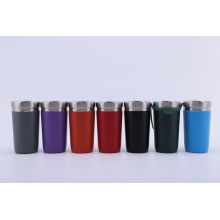 Spray molded outdoor portable cup with lid