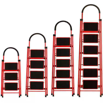 Low Price Movable Steel Foldable Ladder for Heavy Loads
