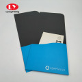 Anpassad pocketpapper presentationsmapp med logotyp