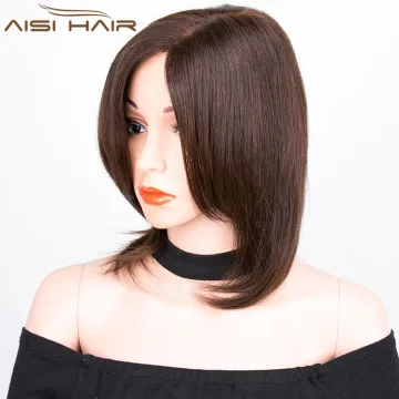 Aisi Hair Most Popular Brazilian  Human Hair Long Natural Handtied Wigs Silk Top Glueless Full Lace Wigs