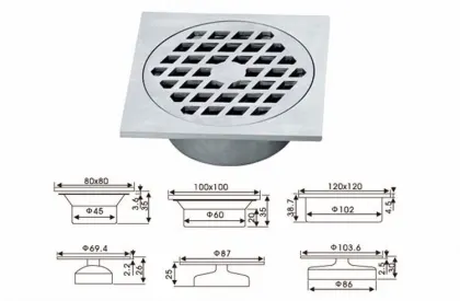 Floor drain insert stainless steel Floor drainer