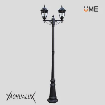 two lights outdoor classic decorative yard lamp post