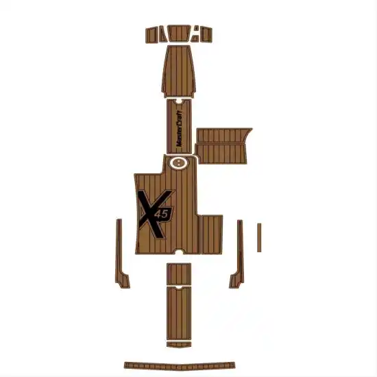2005-2013 Mastercraft X45 Cockpit Pad - EVA Foam Faux Teak Deck