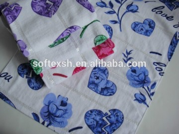 100% cotton 32d high quality printed velvet bath towels
