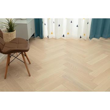 Reka bentuk baru White Wash Oak Herringbone kejuruteraan lantai