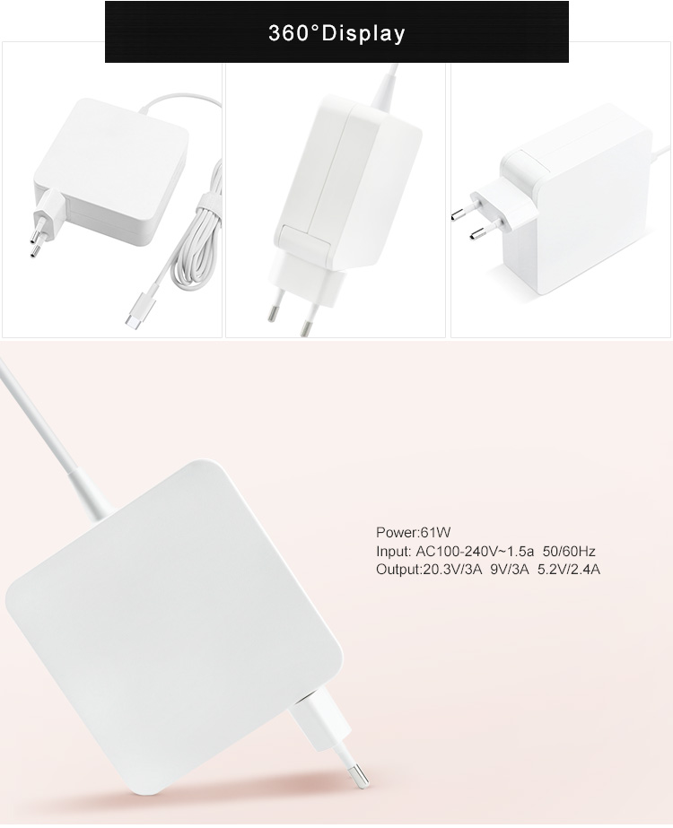 61w type-c macbook computer ac adapter