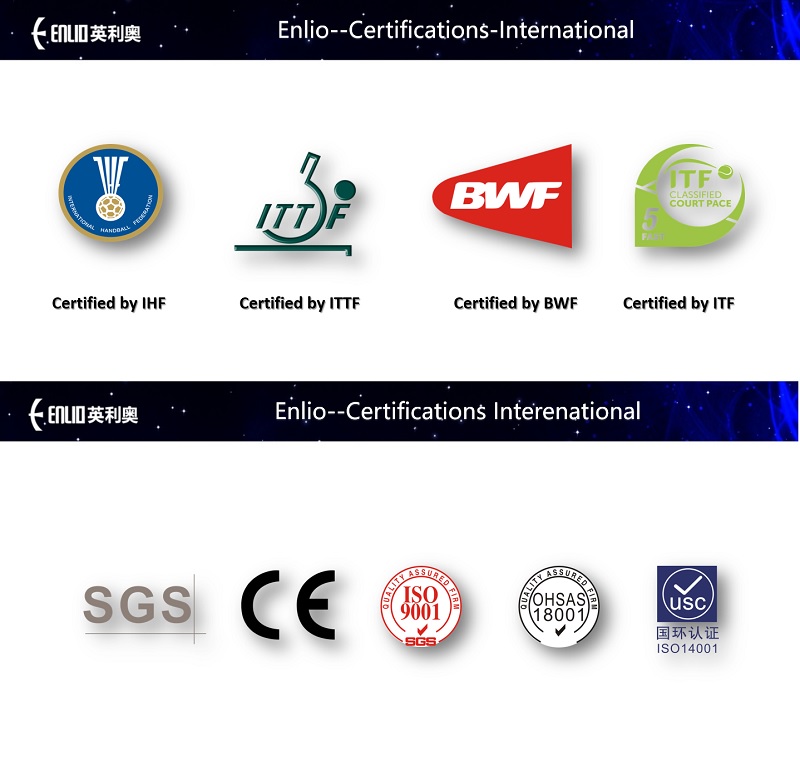 certificates of Enlio sports