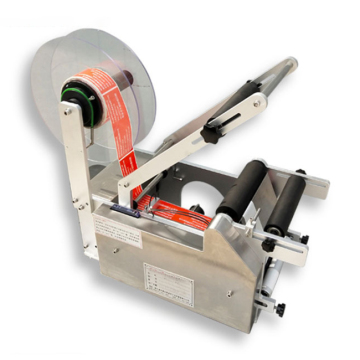 Round Bottle Labeling Machine with Date Coder and Adhesive Sticker Pasting