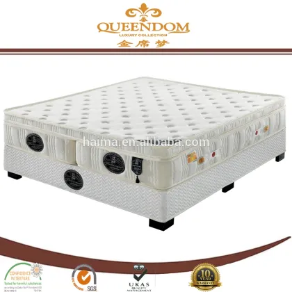 Queendom foldable pocket spring mattress hotel mattresses