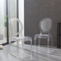Modern Transparent Resin Dining Chair Stackable