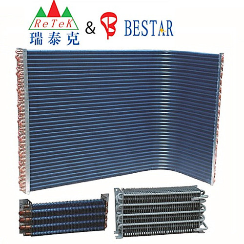 Split Aluminium Fin Type Copper Air Conditioner Condenser