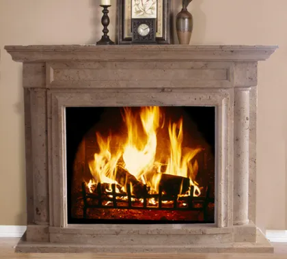 Contemporary Art Living Room Cheap Stone Fireplace Mantel