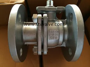 DIN HIGH MOUNTING PAD FLANGED BALL VALVE(WCB,304,316)