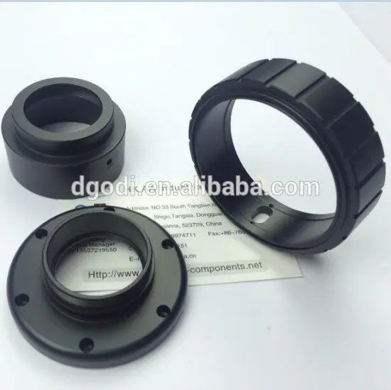 cnc machining aluminum illuminating parts for compound microscope