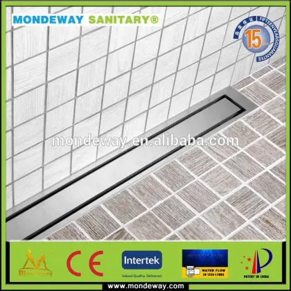 shower drain stainless steel floor drain channel laticrete linear drain