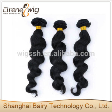 Latest hair style virgin Brazilian loose wave human hair