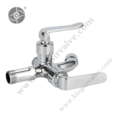 Chrome plated and polished faucet