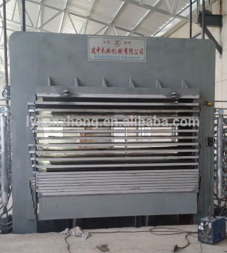 hot press melamine laminating machine for plywood / plywood production line for sale