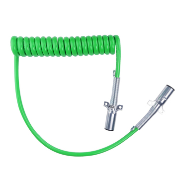 Factory Price 15 Feet 7-Way Trailer Spiral Electrical Cable for Semi Truck