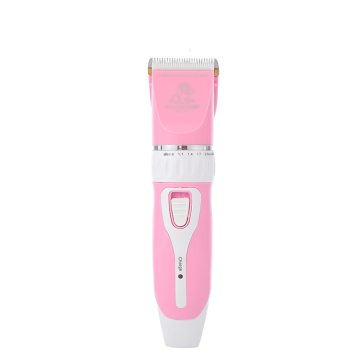 Wireless Pink Pet Hair Clipper Set with Low Noise for Dogs and Cats