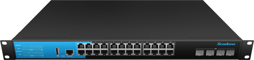 L3 Managed Switch With 4×10G+24×GE Ports