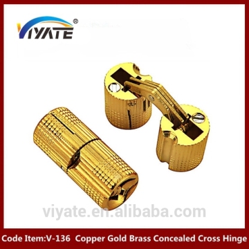 M12 180 Degree Cabinet Brass Wooden Wardrobe Hinges