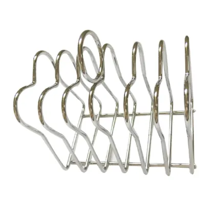 Metal bread toast holder