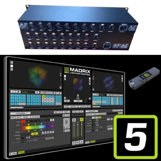 Madrix Compatible DMX512 RGB LED Lighting ArtNet Controller