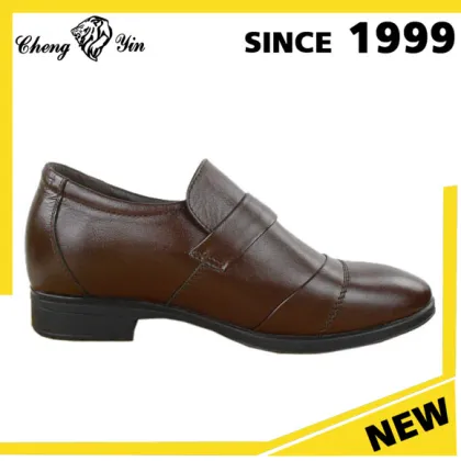 High Class height increasing genuine leather men 's dress shoes