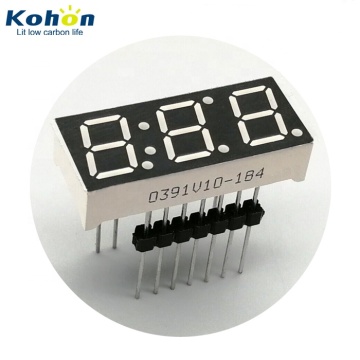 0.39 Inch Red 6DP Common Anode 7-Segment 3-Digit LED Display