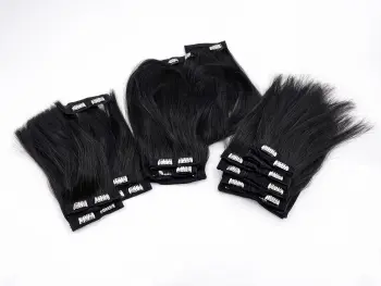 Premium Clip In Synthetic Hair Extensions For Daily Styling
