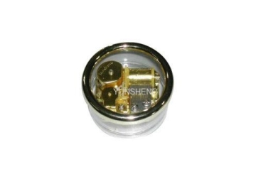 Yb4 (G) /C-33: Round Wind-up Transparent Music Box