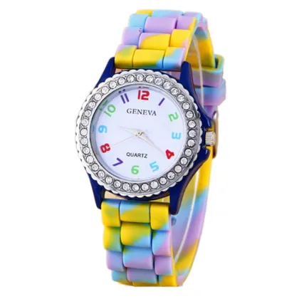 Original Design Girls Diamond Silicone Watches