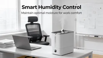 Smart 8h Timer Ultrasonic Humidifier with 9.5L Capacity and Humidistat