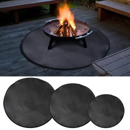 Double Silicone Fiberglass Under Grill Mat