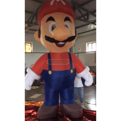 Customized Outdoor Inflatable Luigi Mascot for Business Advertising