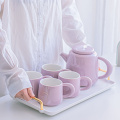 Cute Tea Mug Ceramic Coffee Cup Porcelain Coffee Set Teapot Set Cappuccino Latte Cups