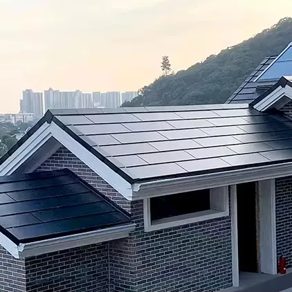 70V 1500W IP68 Protected Household Roof BIPV Monocrystalline Silicon Solar Tile