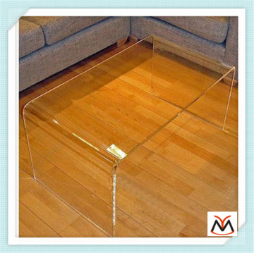 clear acrylic table furniture,bending acrylic coffee table