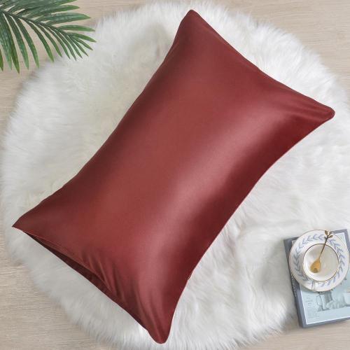 Custom Design Silk Pillowcase Zipper Satin Pillow Cases