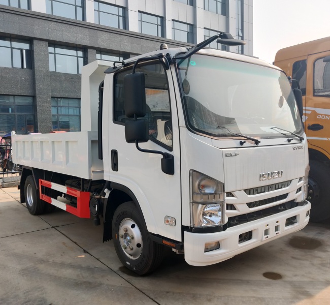 ISUZU dump truck with lifting sylinder and box