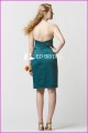 CE1026 mais recente design querida backless verde escuro cetim comprimento do joelho dama de honra vestido padrões