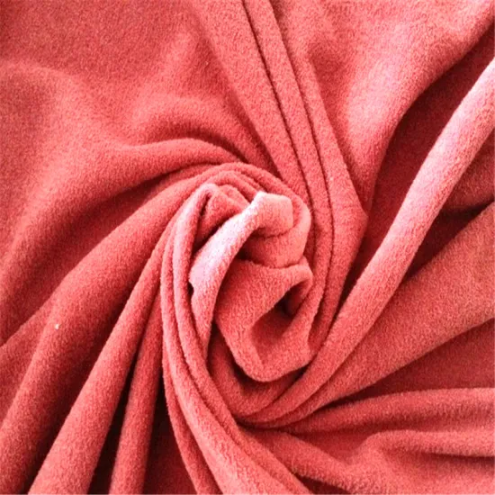100% Polyester Fleece In One Side Solid Cloth