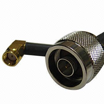 Antenna Assembly Jumper Coaxial Cable, N Male to RP SMA Right Angle Male